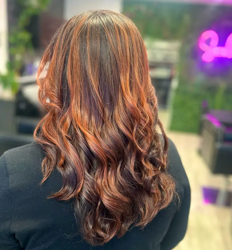 Enhance Your Style: Copper Highlights for Dark Brown Hair