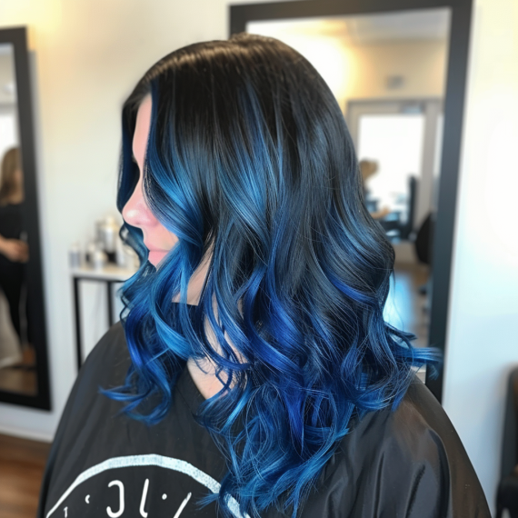 51 Stunning Hairstyles with Blue Highlights