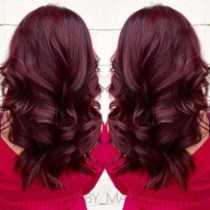 41 Amazing Dark Red Hair Color Ideas 2024