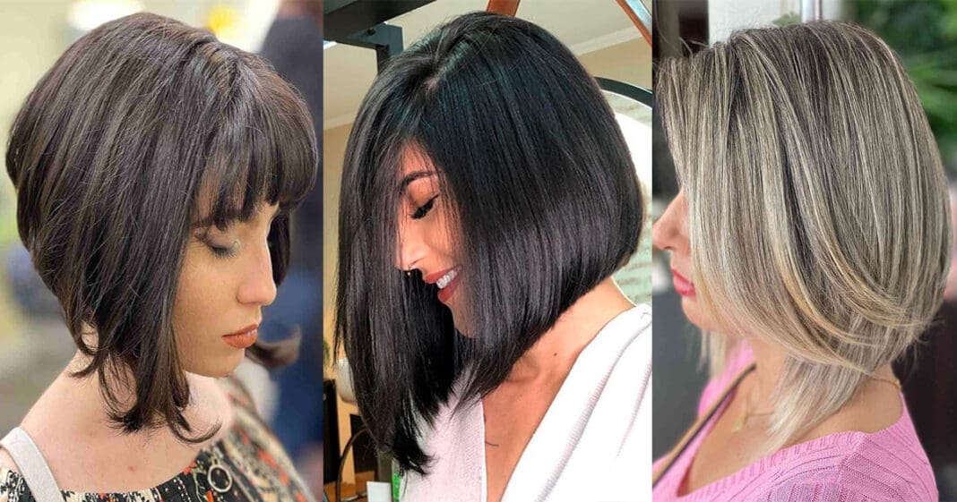 50 Fashionable Angled Bob Hairstyle in 2024