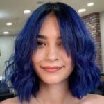 wavy-blue-bob-hairstyle-with-fine-hair