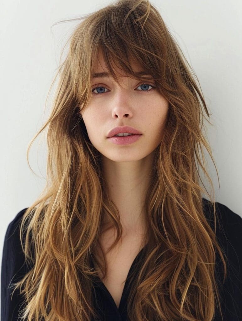 31 Impressive Long Hairstyles with Bangs to Rock Your Look