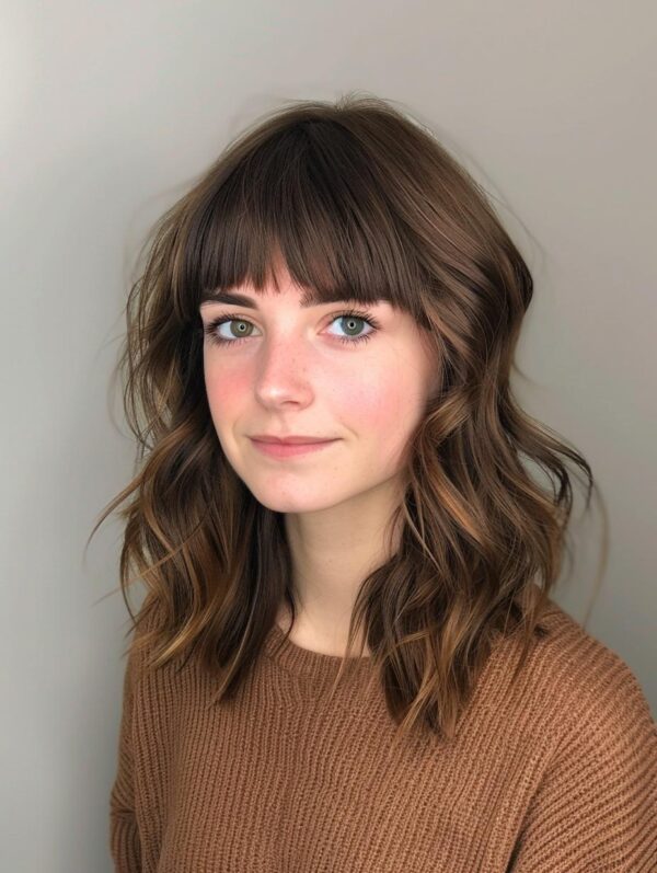 38 Easy-to-Maintain Medium-Length Hairstyles with Bangs