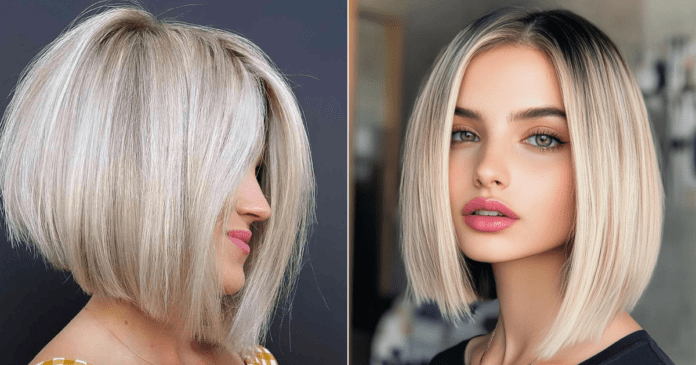 24 Chic Angled Bob Haircuts for Thick Hair to Feel Lighter