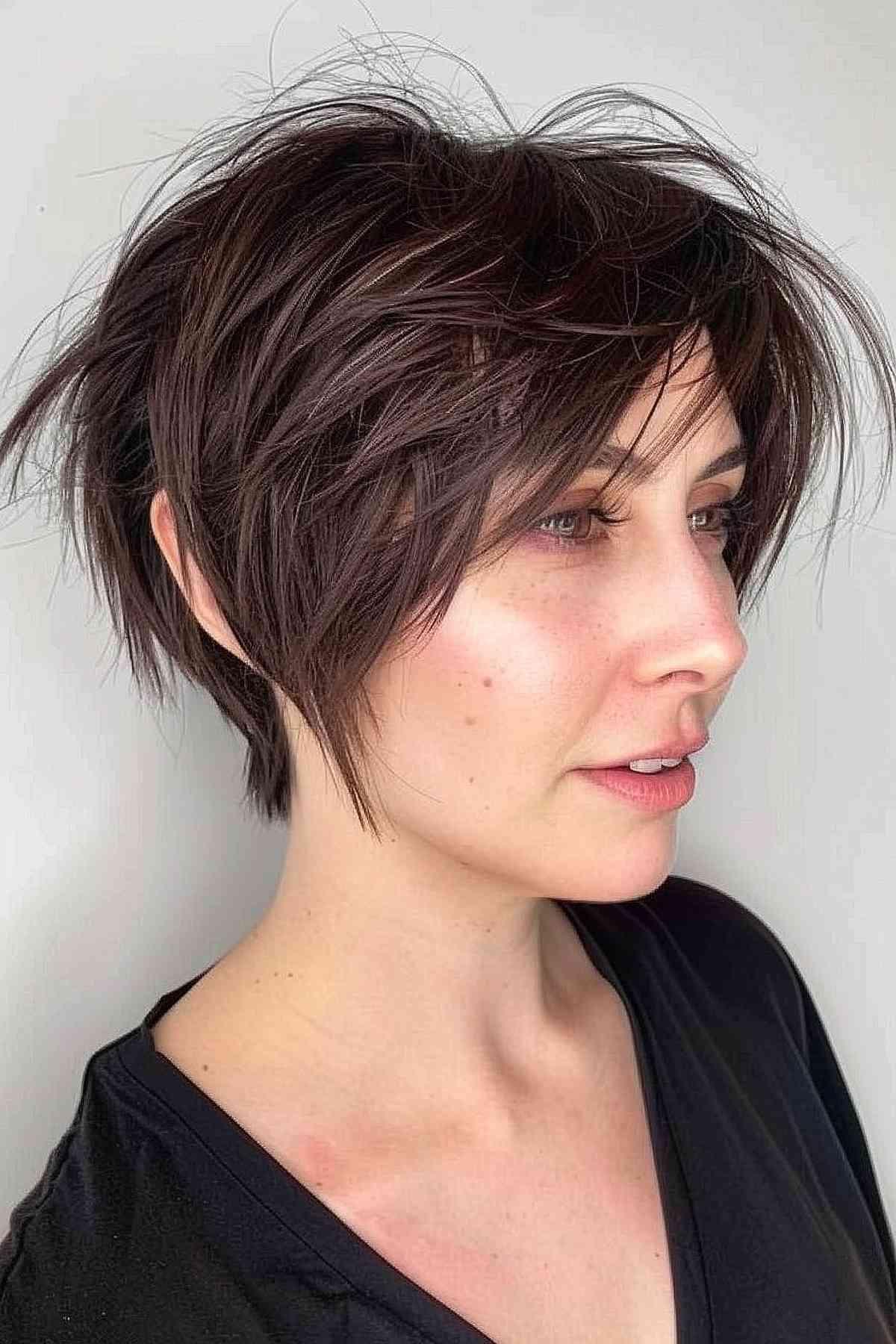 Short and shaggy pixie bob