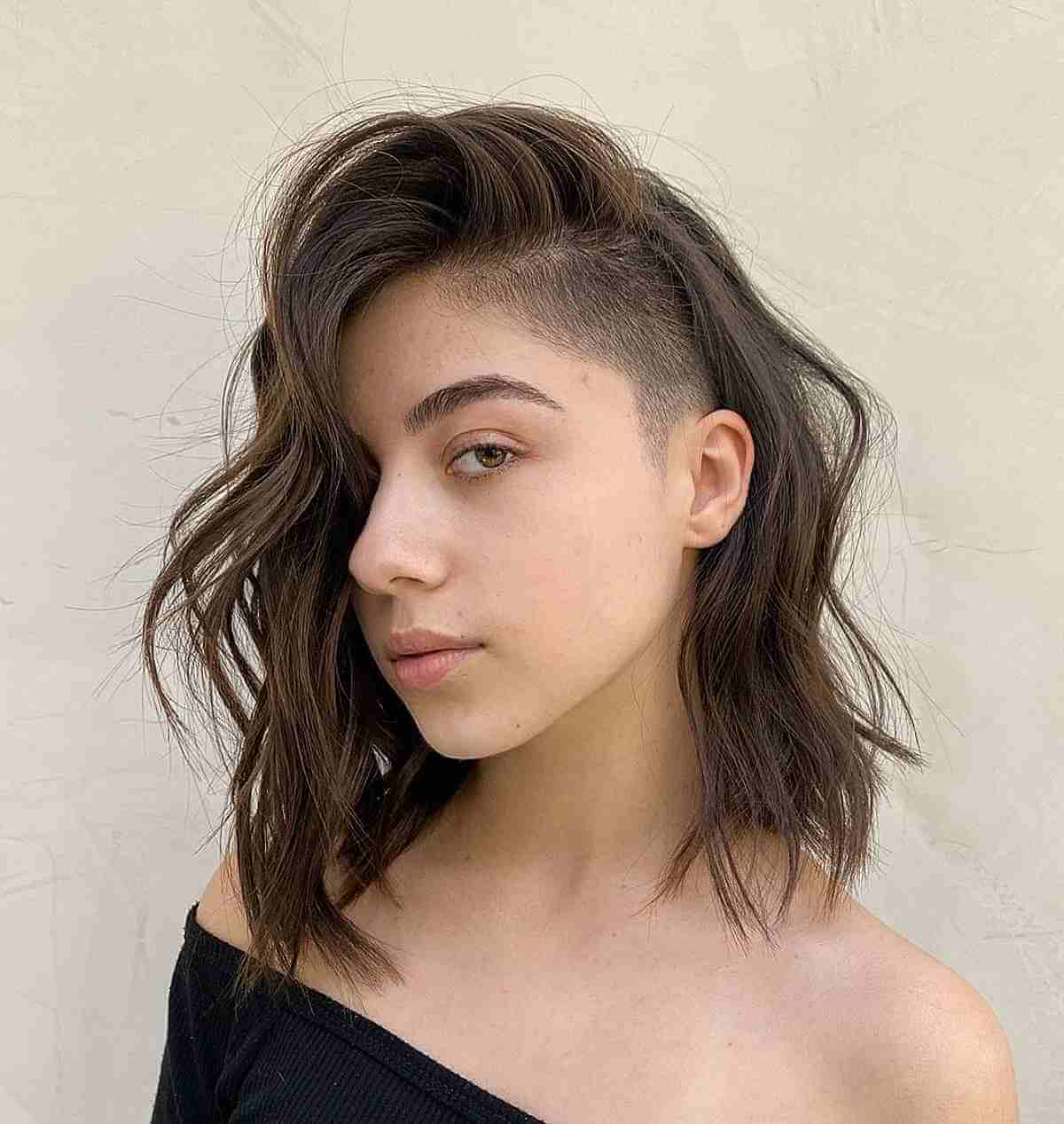 Textured Long Bob with an Undercut