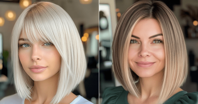 29 Chic Long Bobs with Curtain Bangs to Try