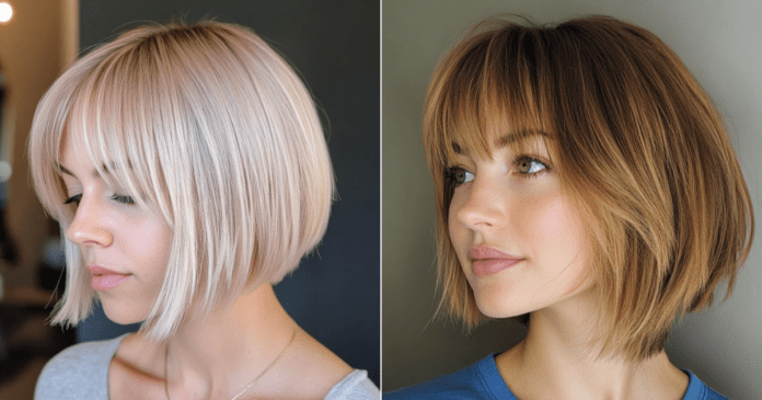 29 Flattering Inverted Bob with Bangs for Women in 2024