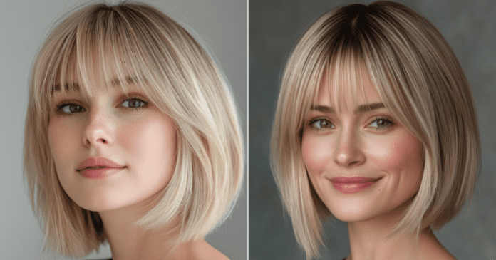 32 Stylish Short Bob Haircuts with Bangs for a Fresh Look