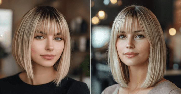 The 26 Best A-Line Bobs with Bangs