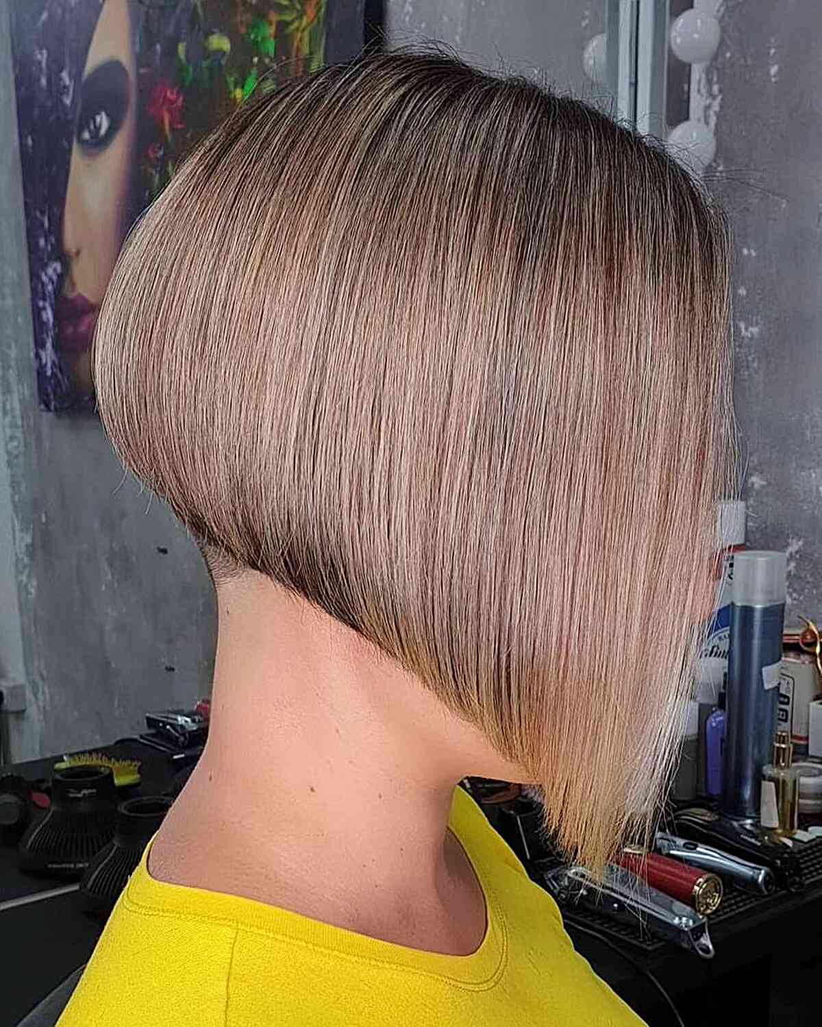 A Line Bob With Feminine Edges Hairstyle