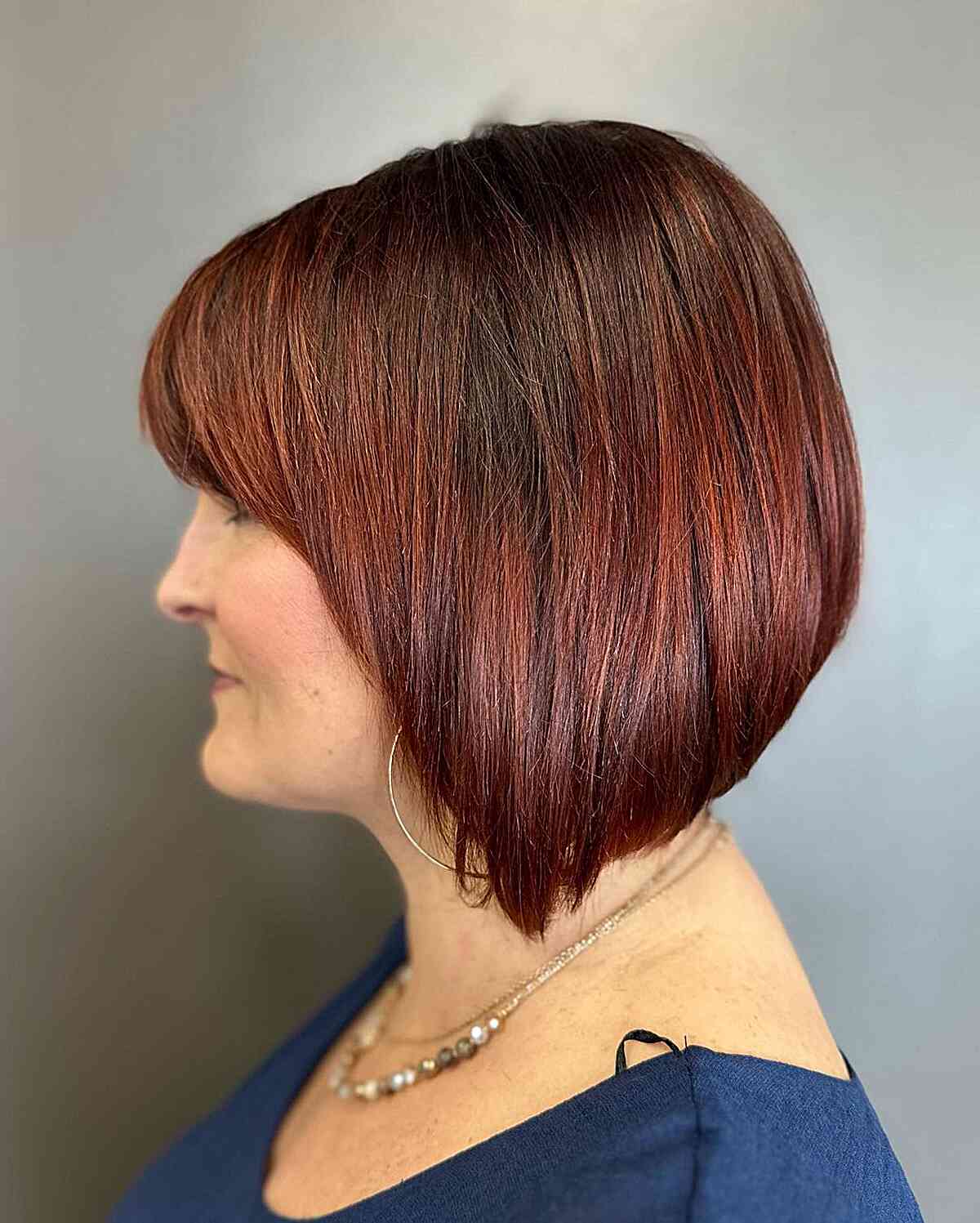 Artsy and Modern Swing Bob with Bangs