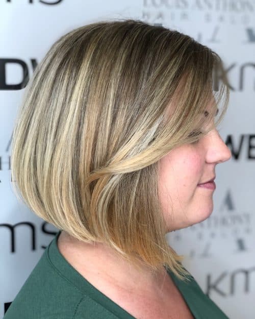 Asymmetrical Bob Cut with Bangs