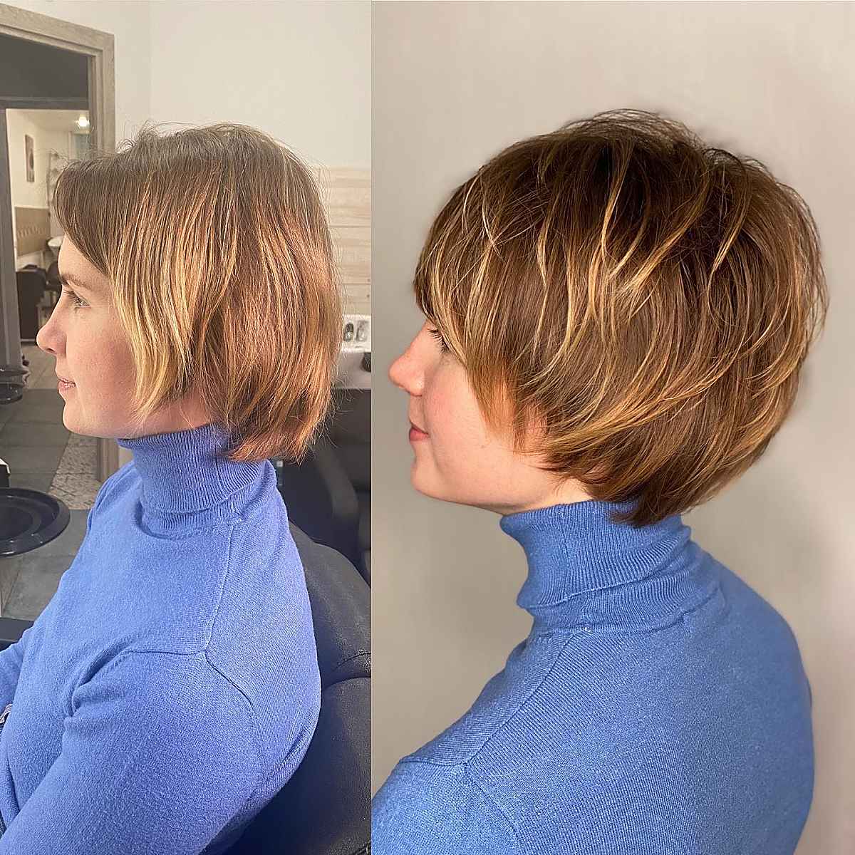 Bixie Haircut with Wispy Layers