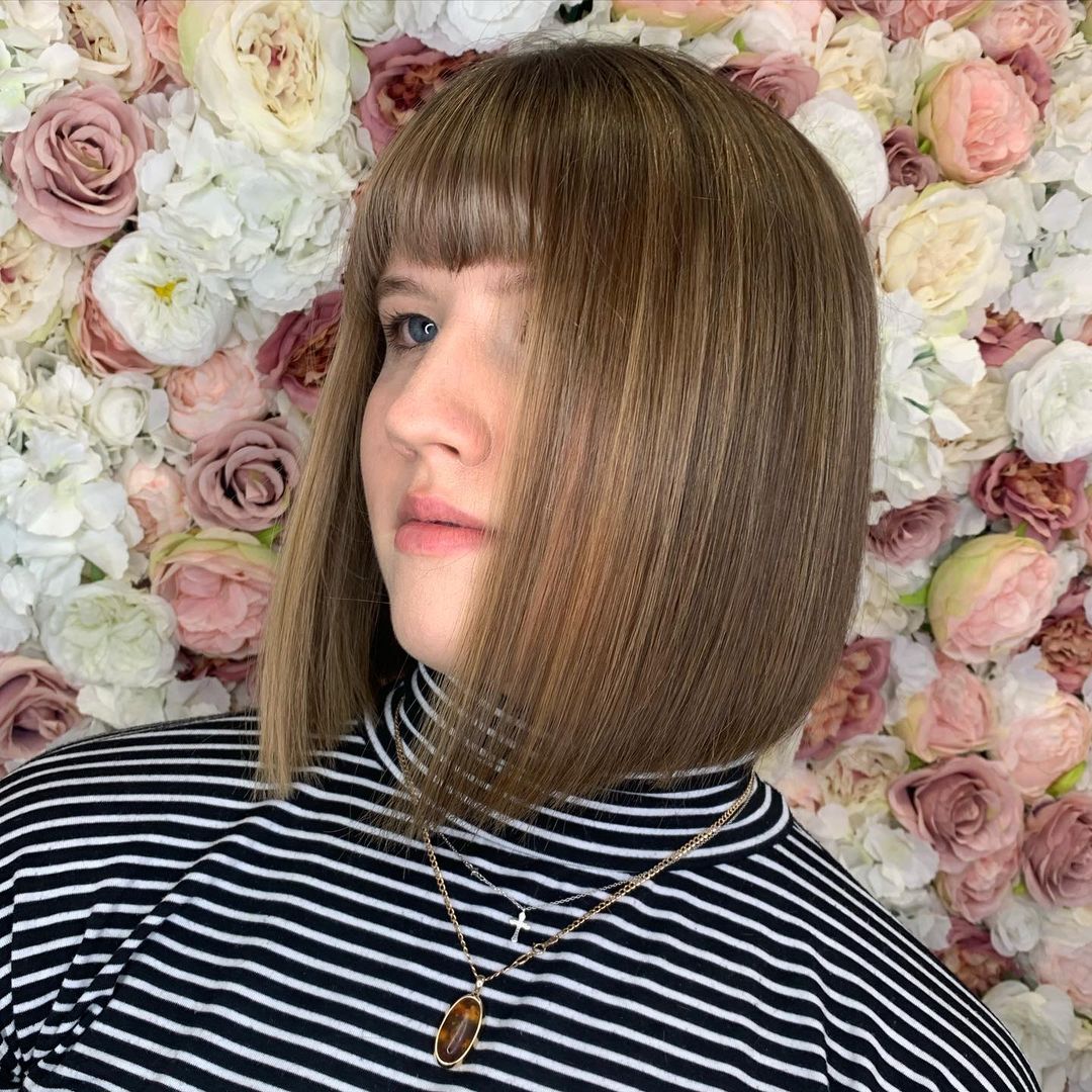 Blunt Cut Bob with Fringe