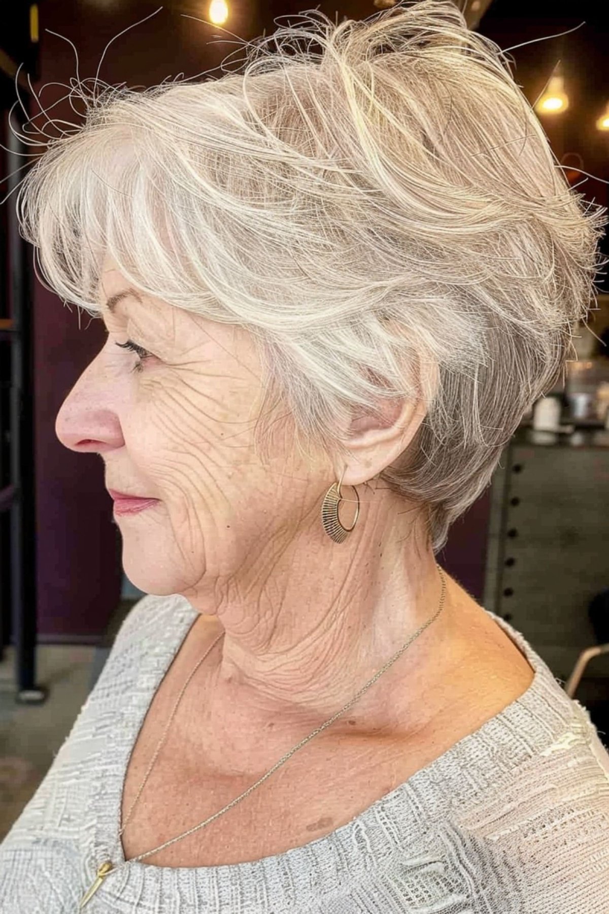 Bob Cut + Pixie Cut Combo for Ladies Over 60