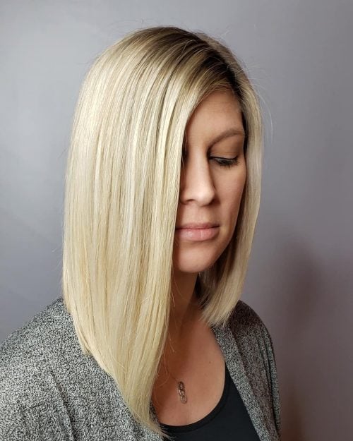 Bold Asymmetrical Bob for Medium-Length Hair