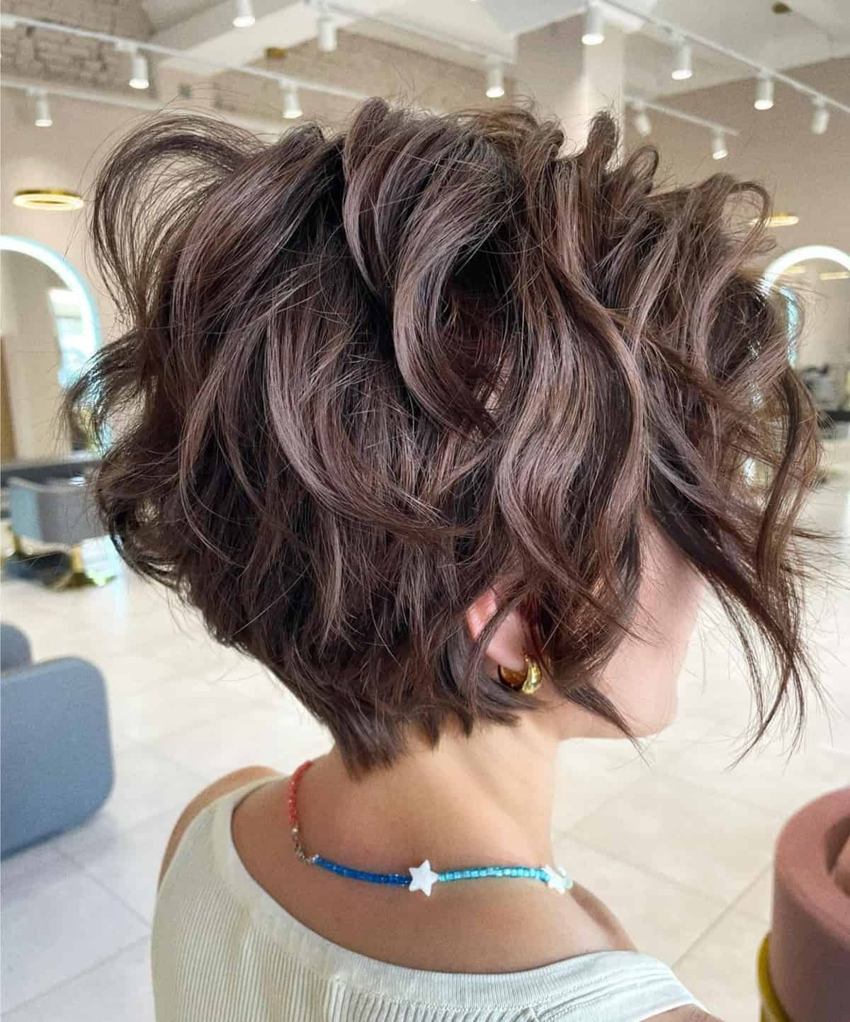 Charming Short and Shaggy pixie haircut