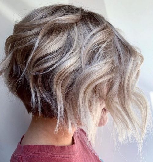 Chin-Length Textured Bob for Wavy Fine Hair