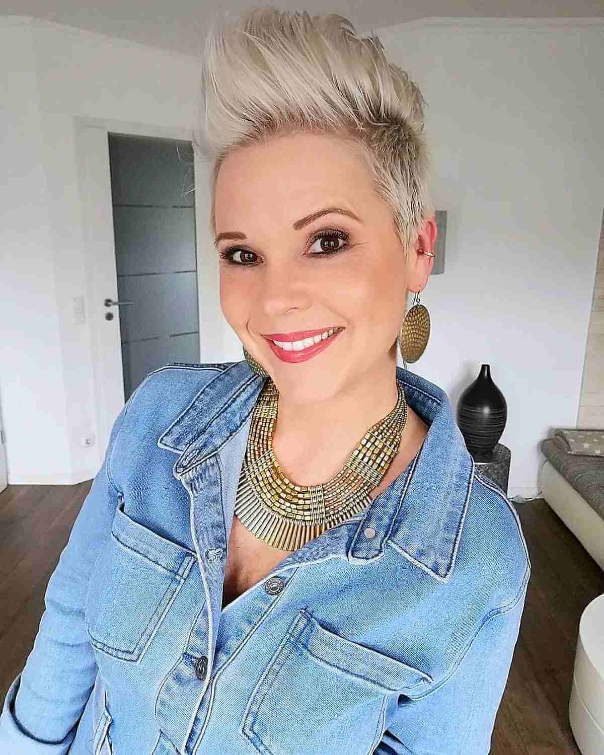 Cool Spiked Pixie Cut