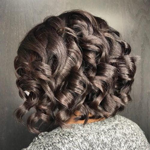 Curly bob sew-in