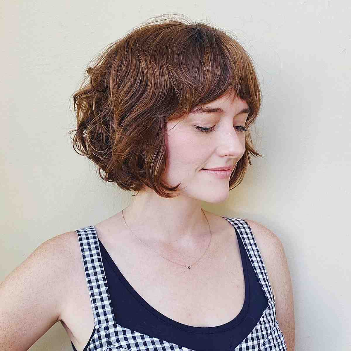 Cute French Bob with Fringe