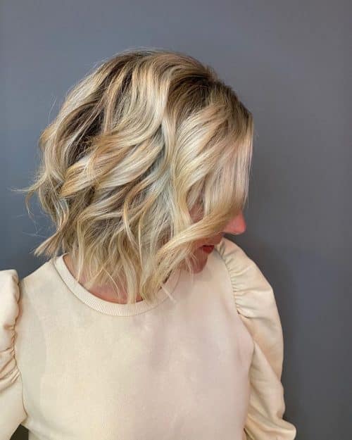 Dimensional Beachy Wavy Bob