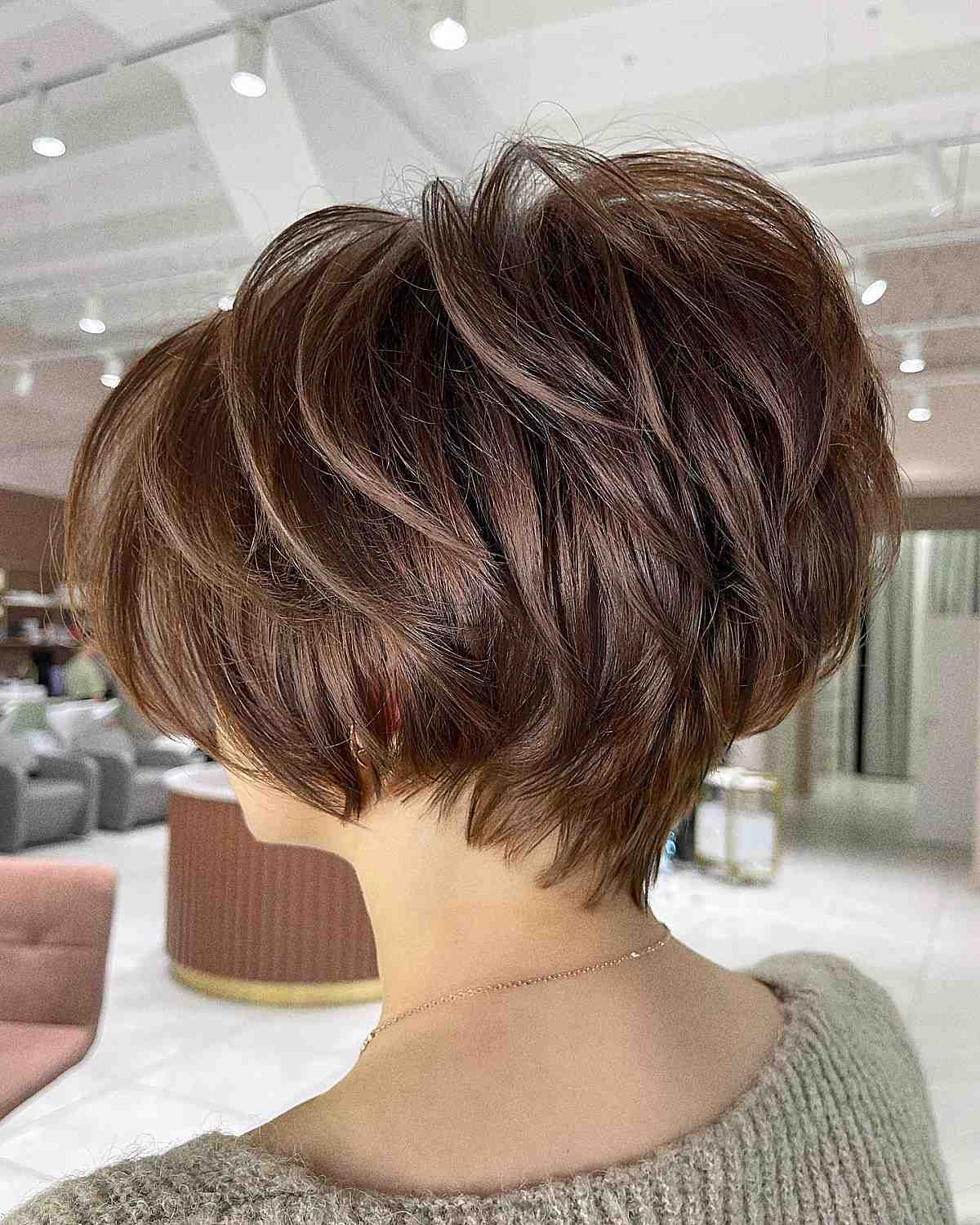 edgy textured pixie bob