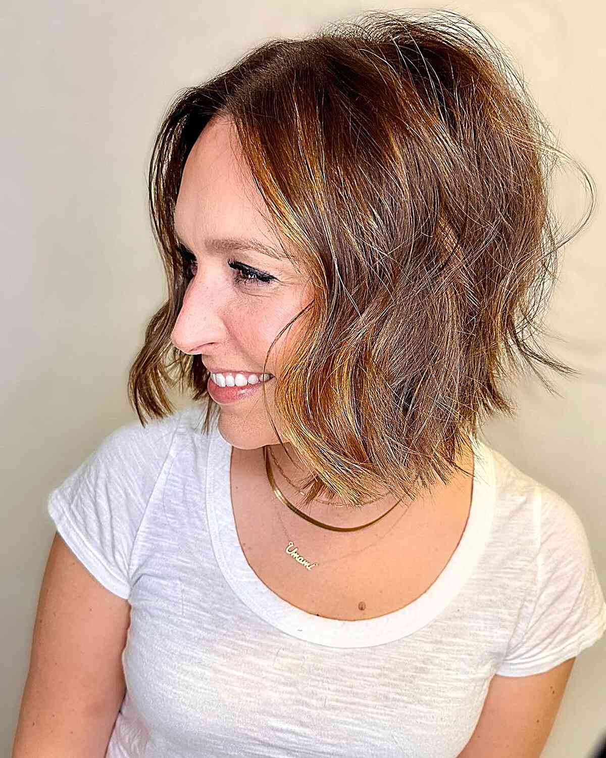 Effortless Razor Cut with Highlights