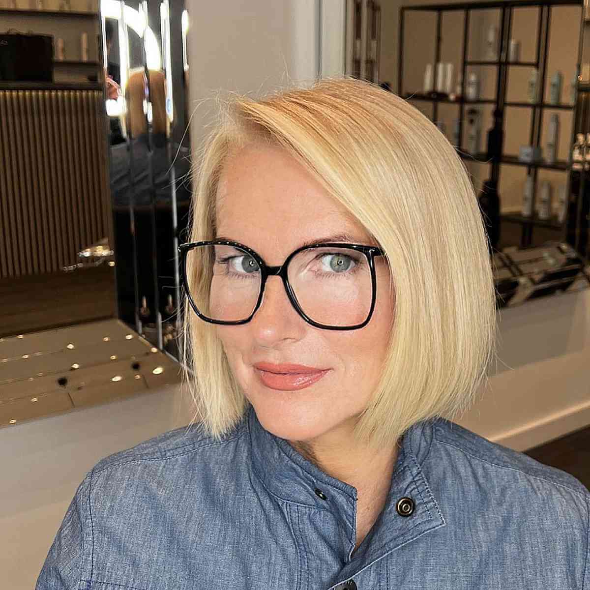 Face-Framing Blonde Bob Cut