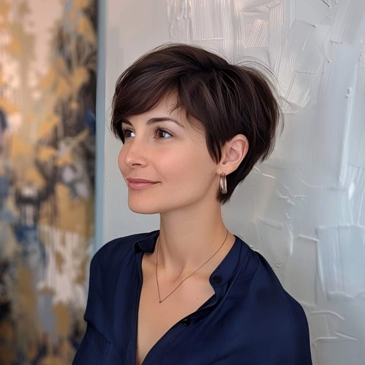 Feminine and Edgy Short Pixie