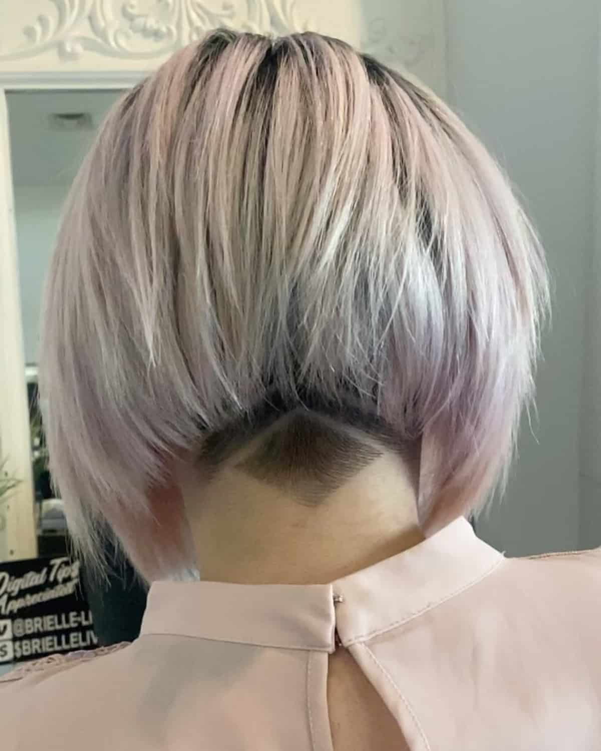 Graduated bob with undercut