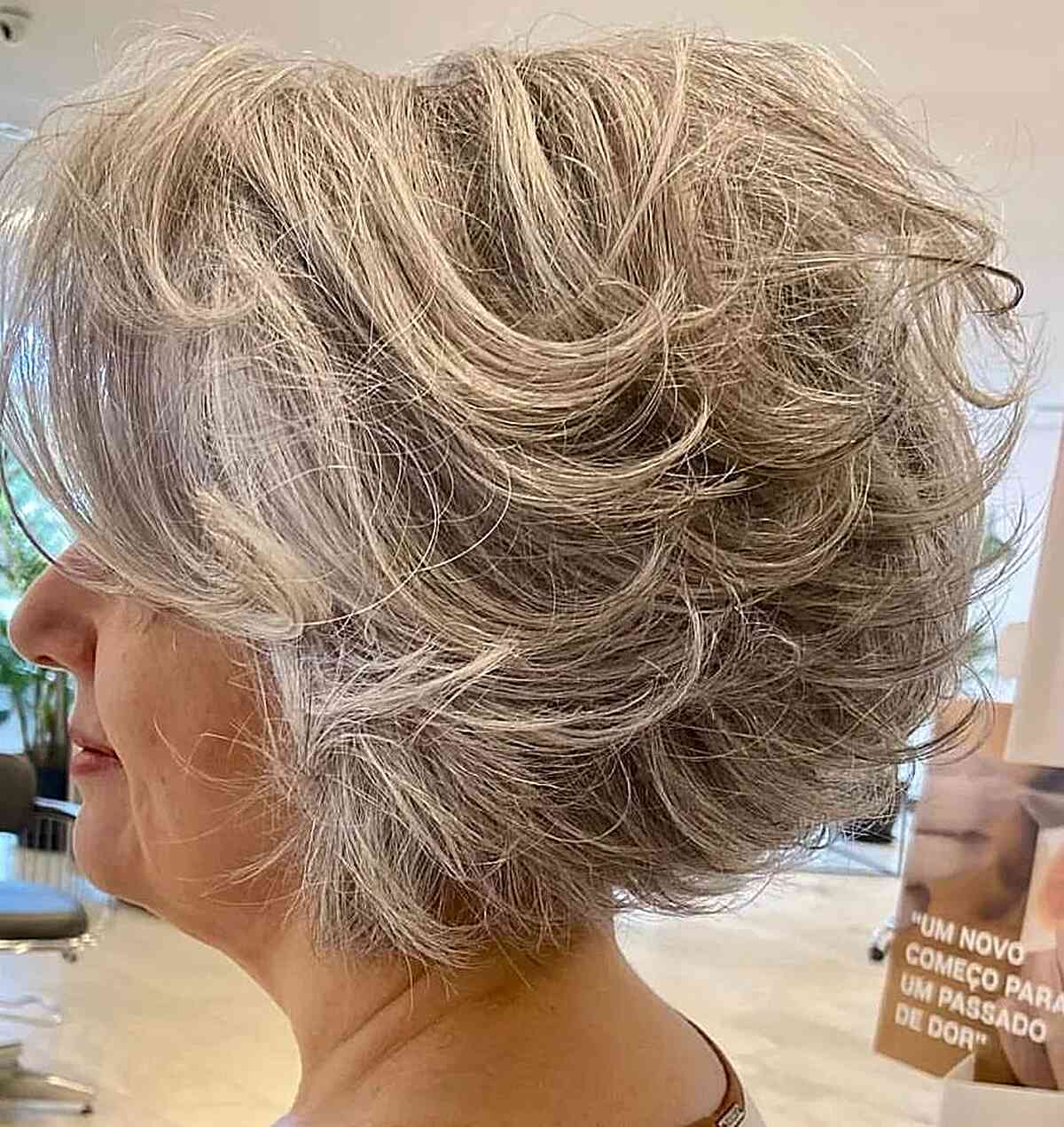 Graduated Messy Feathered Bob