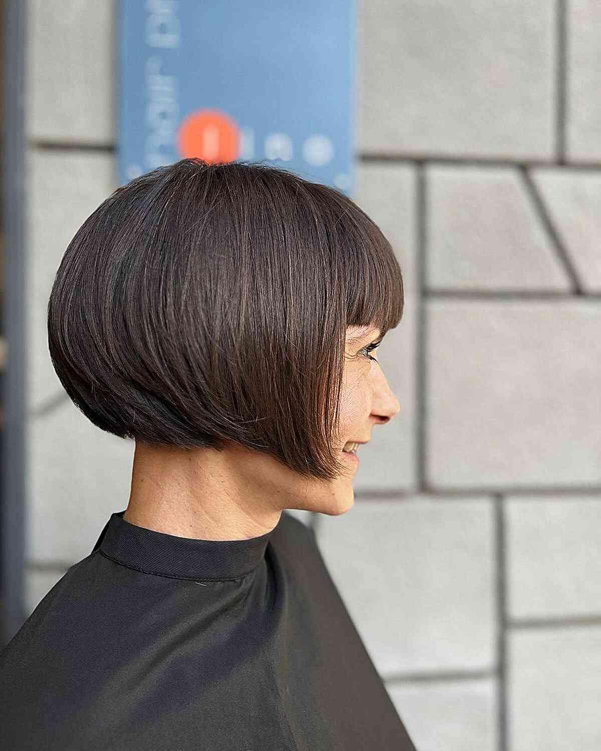 Jaw-Length Sleek Bob for Thick Hair