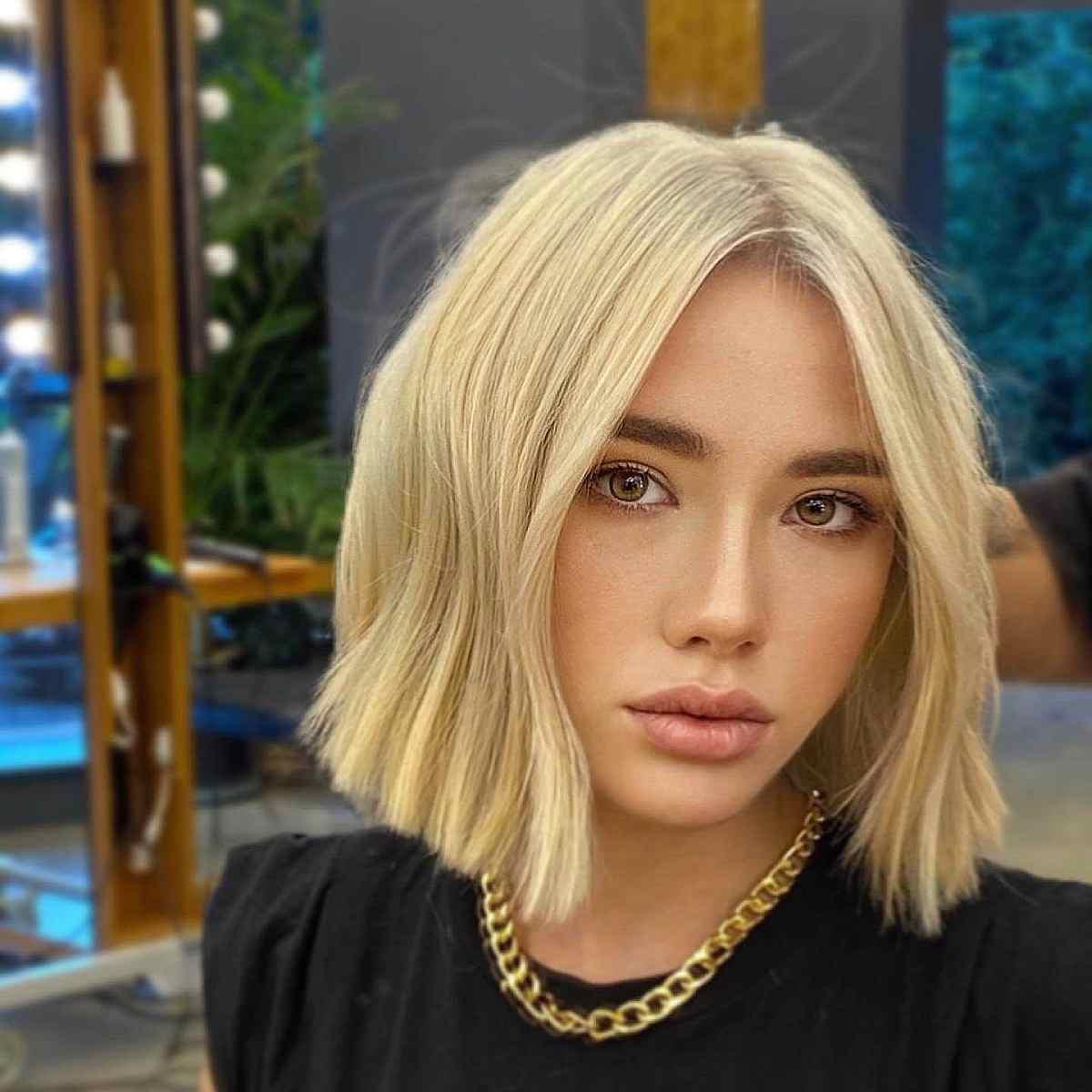 Lightly Textured One-Length Bob