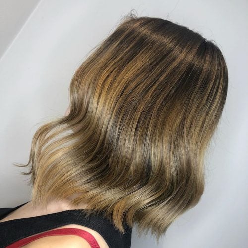 long wavy angled bob