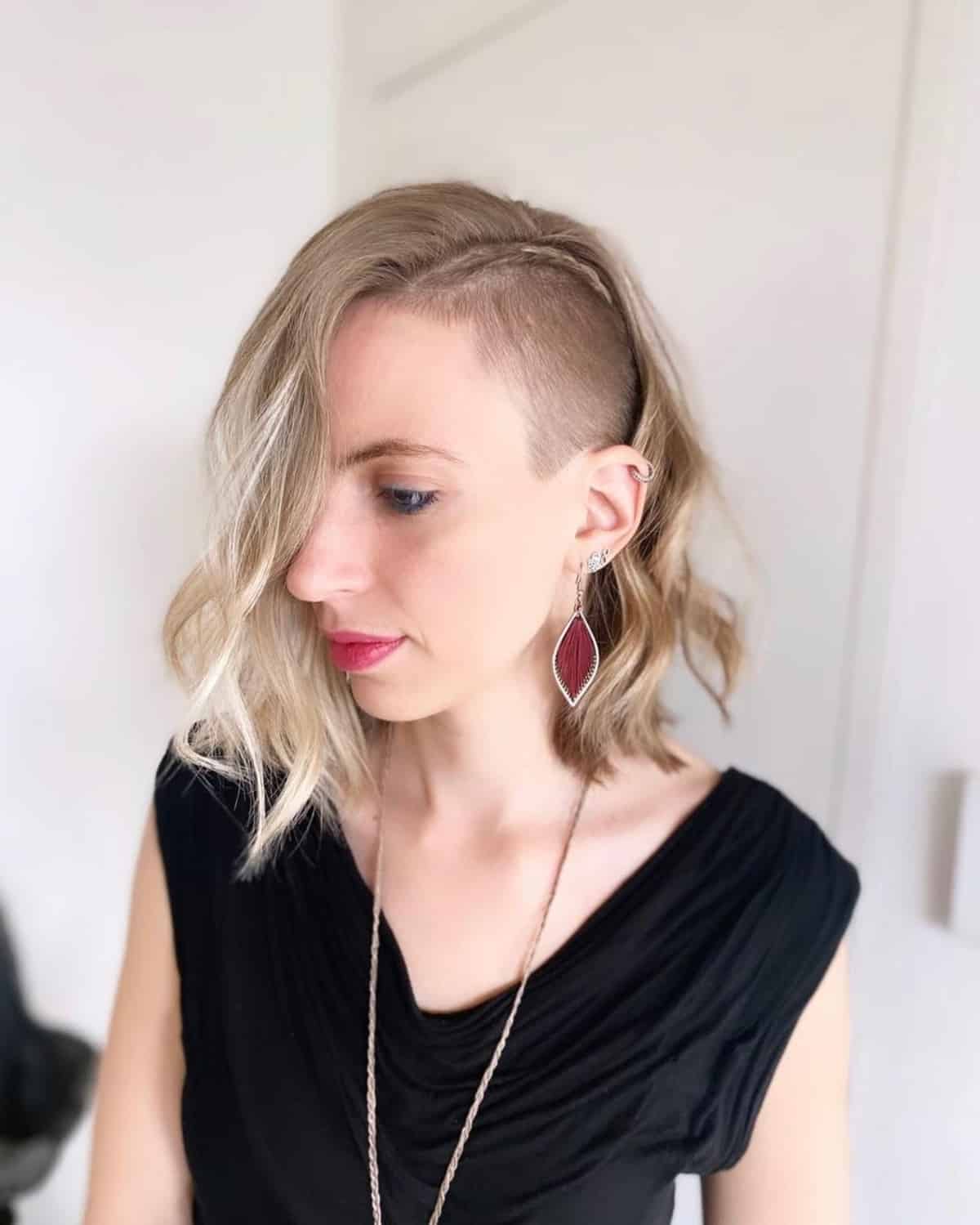 Modern Long bob with undercut