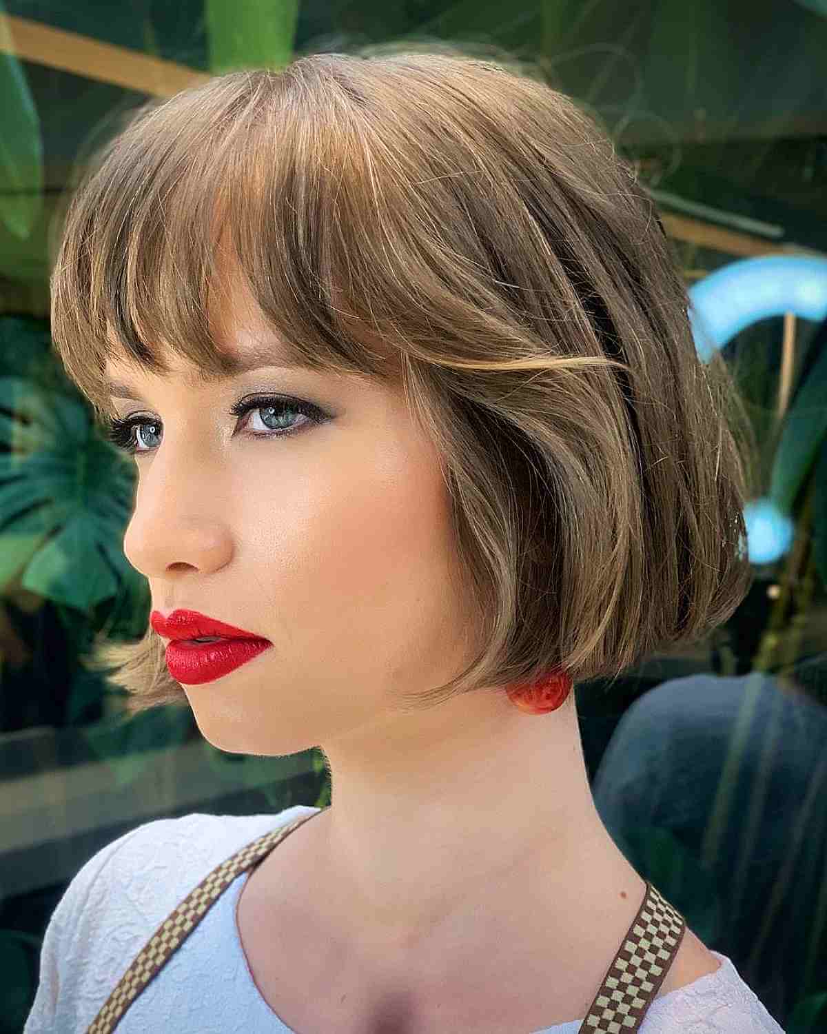 Neck-Length French Bob for Fine Hair