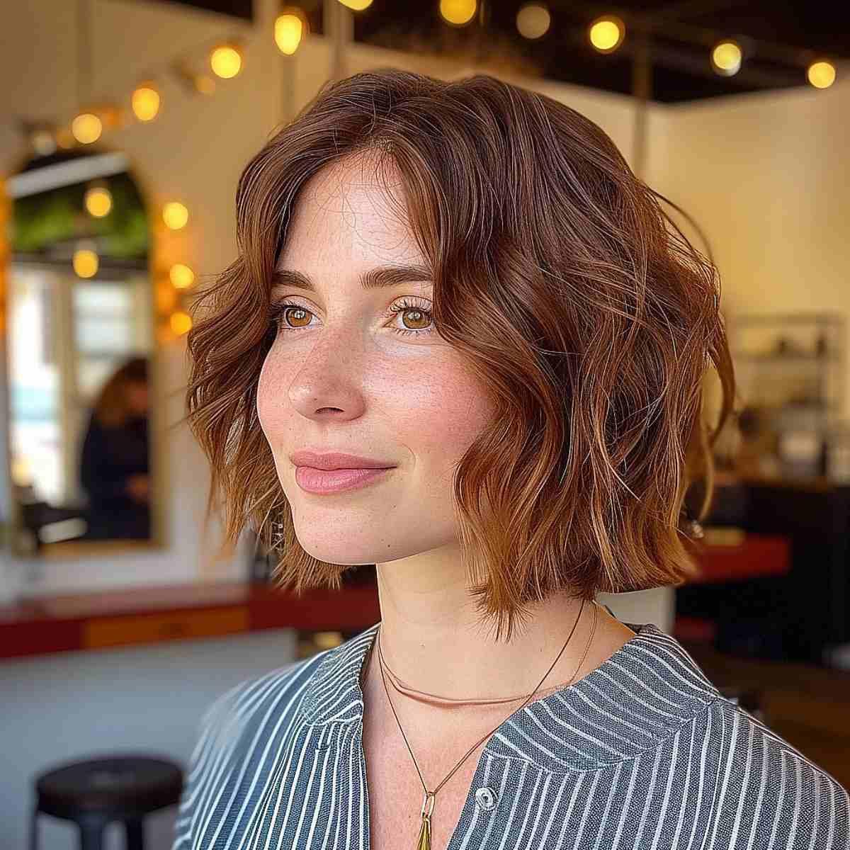 Shaggy Bob for Wavy, Short Hair