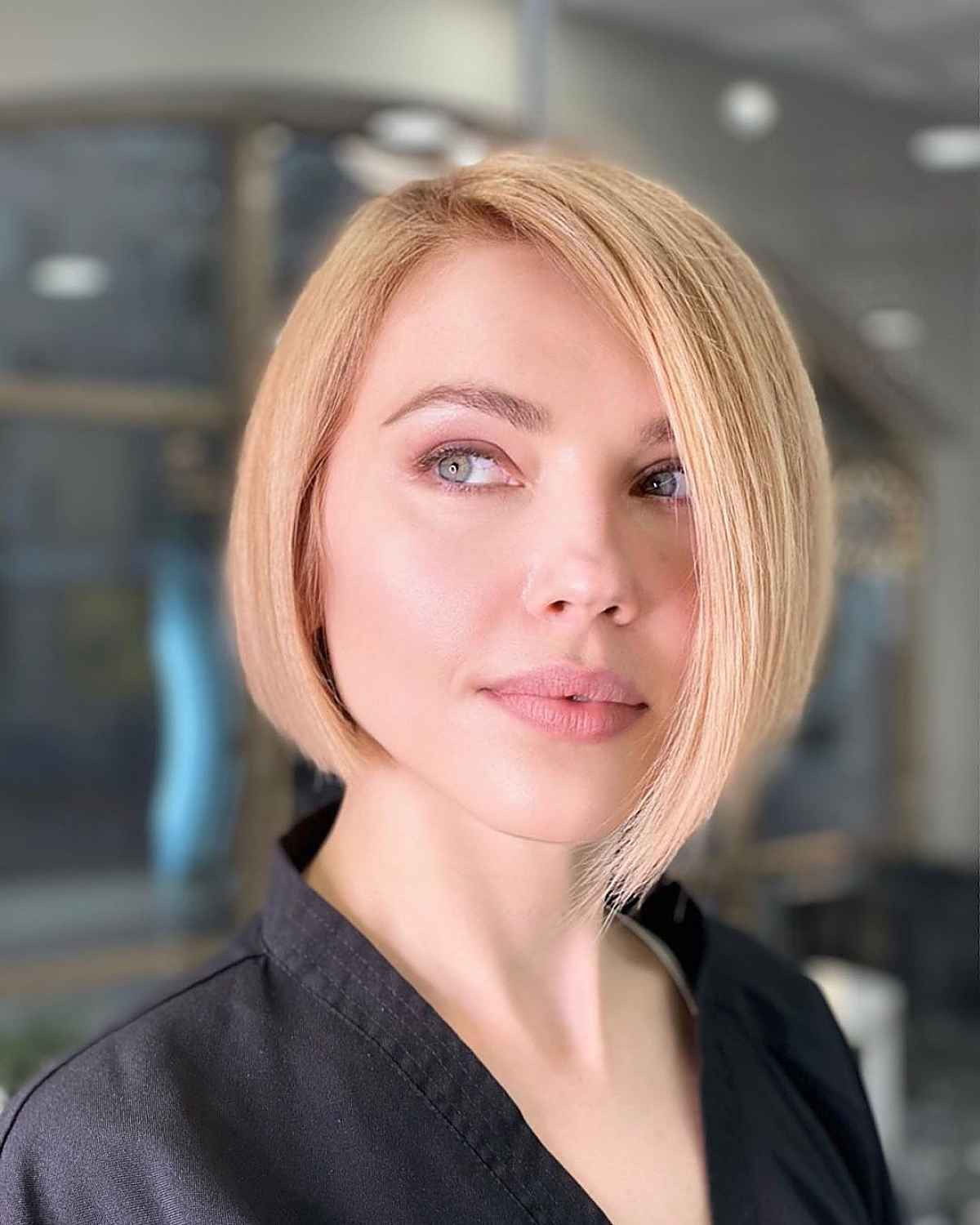 Short and Layered Asymmetrical Bob