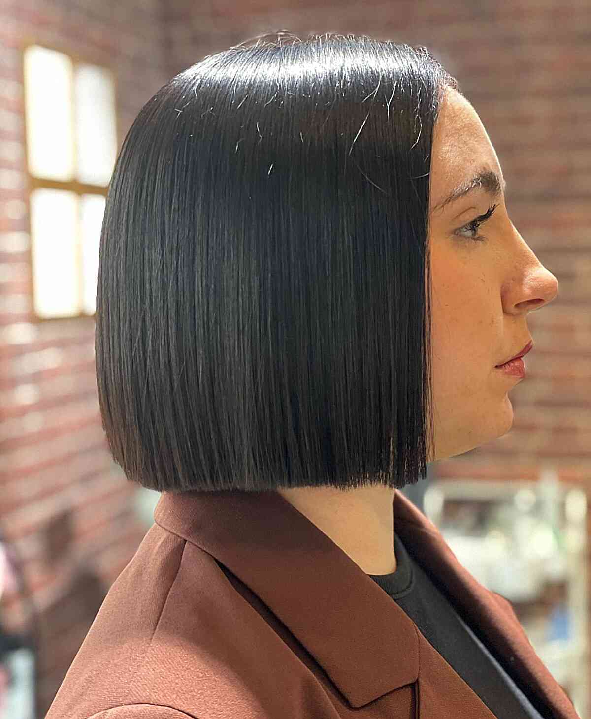 Short Black Blunt boyfriend Bob Haircut