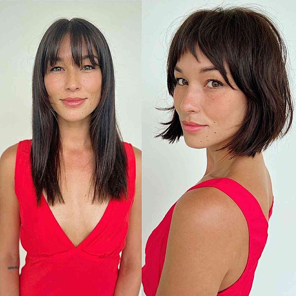 33 Chic Short Bob Haircut with Bangs