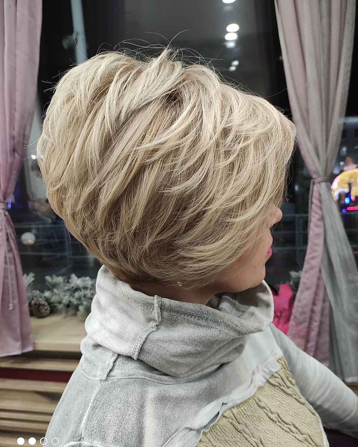 Short Feathered Bob with Textured Layers