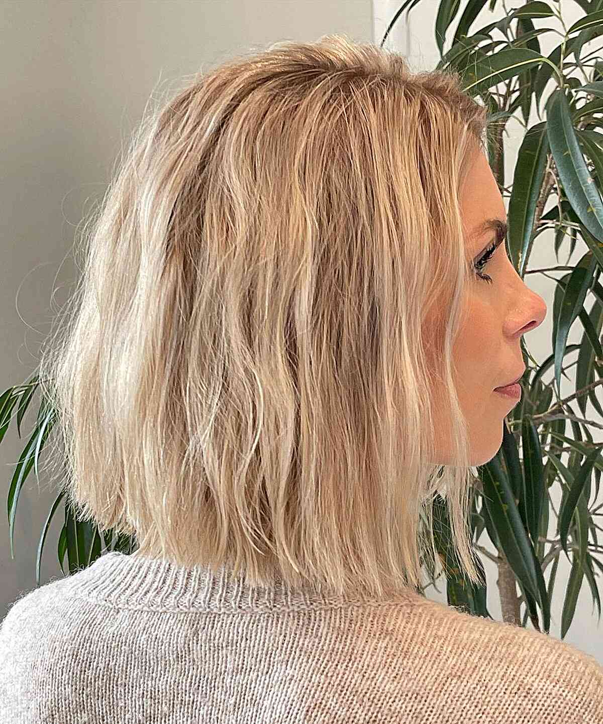 Short Italian Bob with Subtle Beachy Waves