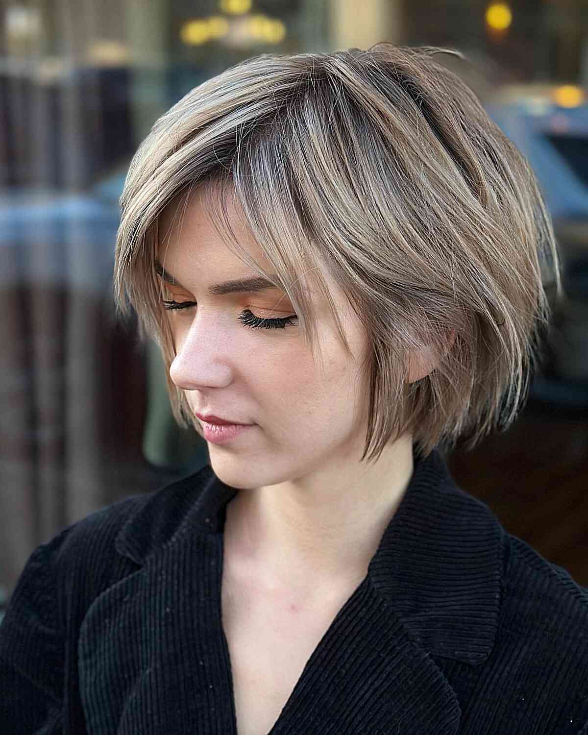 Short Textured Pixie Bob with Subtle Lowlights