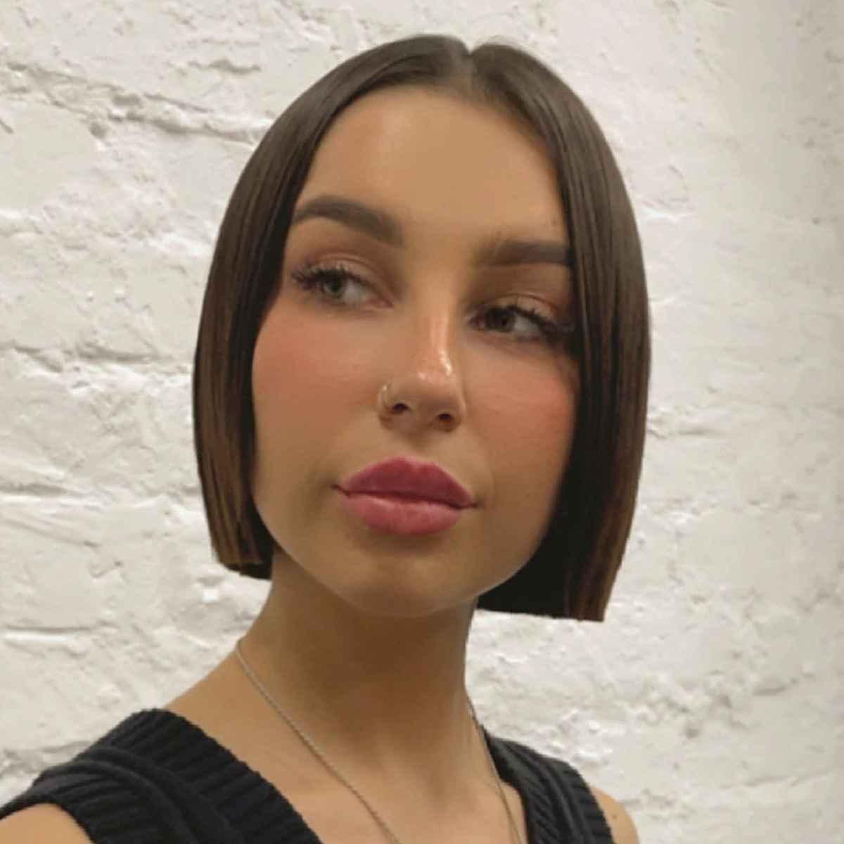 Sleek Blunt Cut for Thin Hair