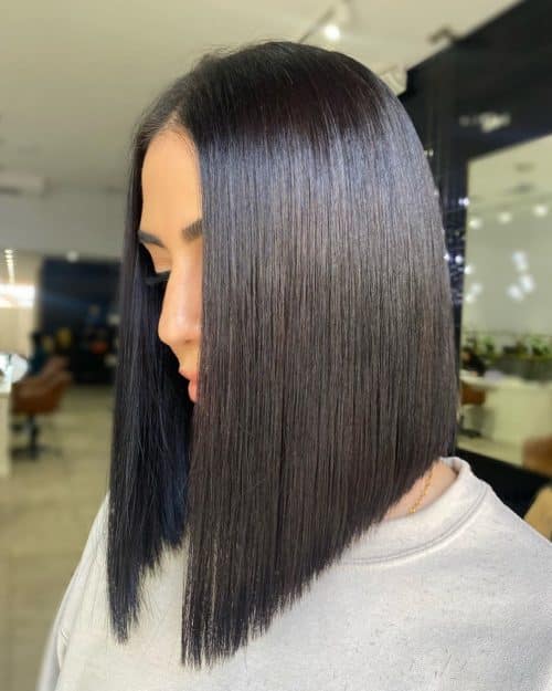 Sleek Medium-Length A-Line Bob