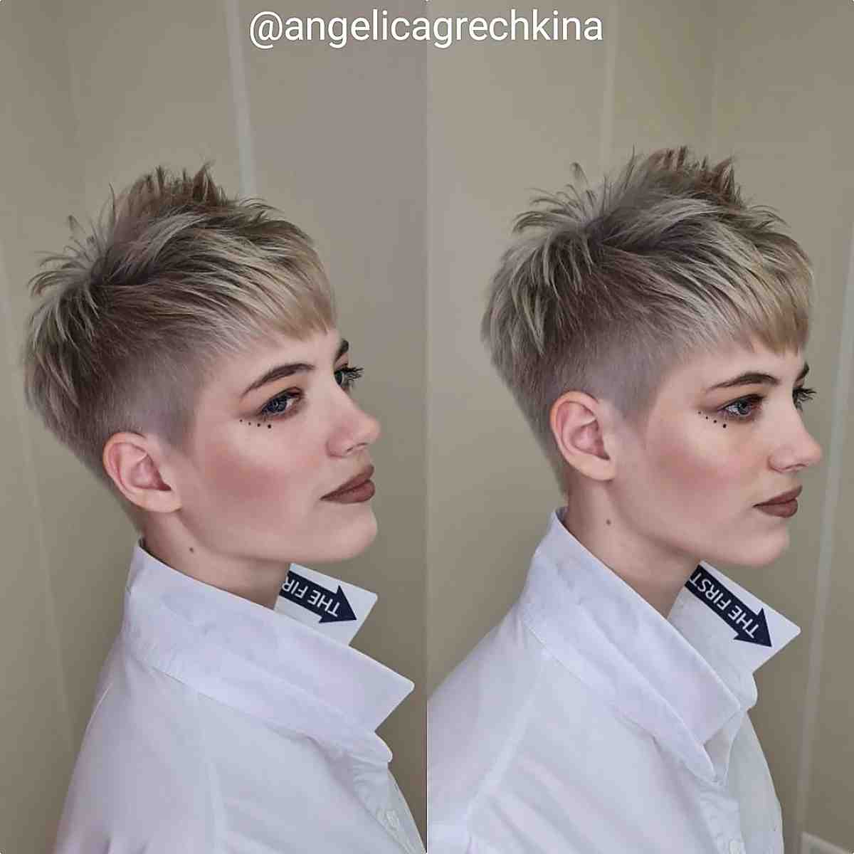 Stylish Tapered Pixie for Thin Hair