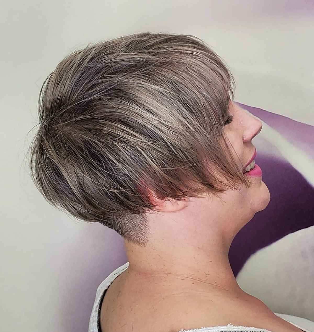 Textured Pixie Bob Undercut for Women Over 50