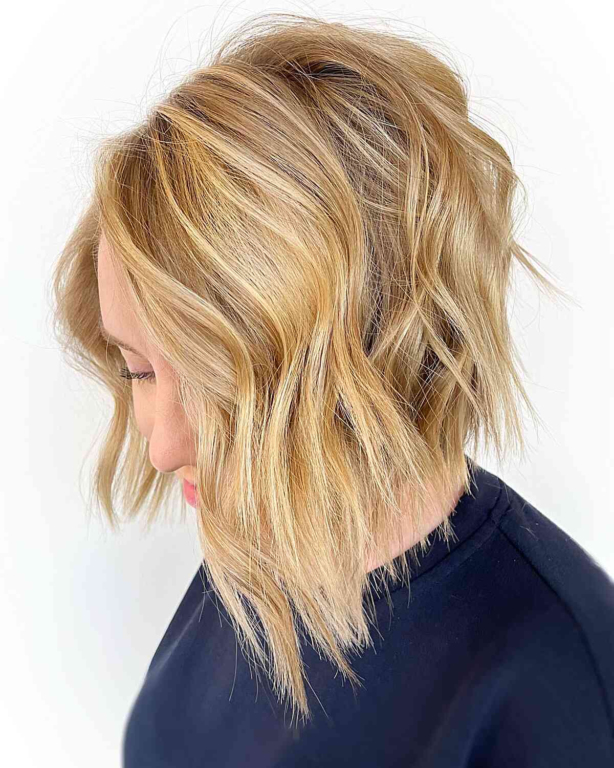 Texturized Balayaged Angled Lob